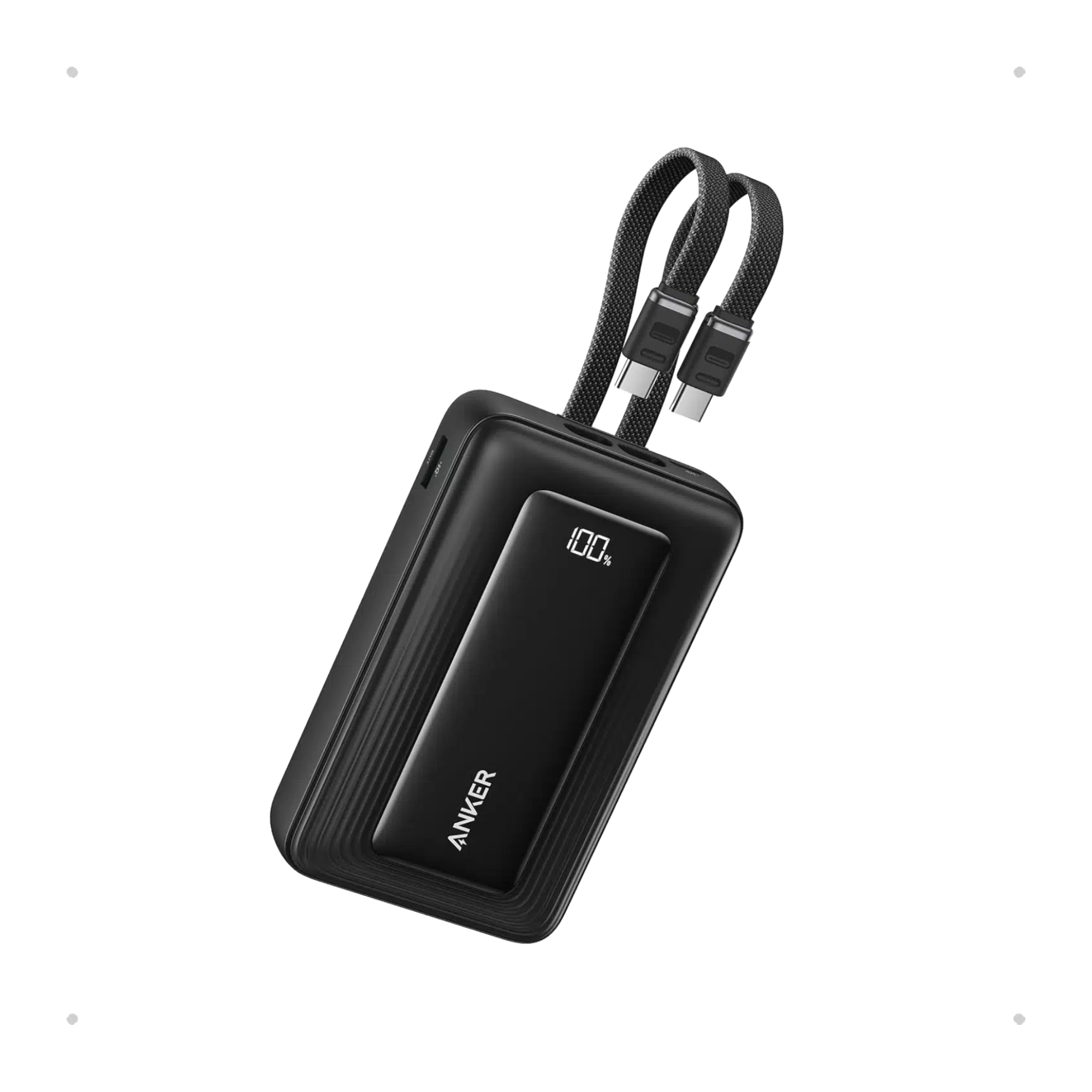 Anker Zolo 20000mAh 45W Power Bank with Built-in Dual USB-C Cables